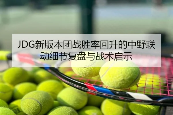 JDG新版本团战胜率回升的中野联动细节复盘与战术启示