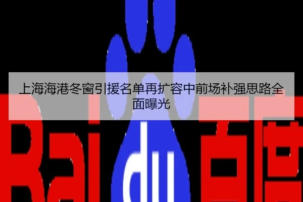 上海海港冬窗引援名单再扩容中前场补强思路全面曝光